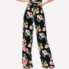 Shein Floral Print Wide Leg Trousers