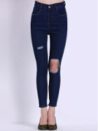 Shein High Waist Cut Out Denim Pant