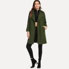 Shein Contrast Taped Side Coat