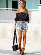 Shein Off Shoulder Blouse