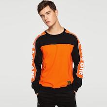 Shein Men Letter Print Color Block Sweatshirt