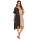 Shein Two Tone Hanky Hem Dress