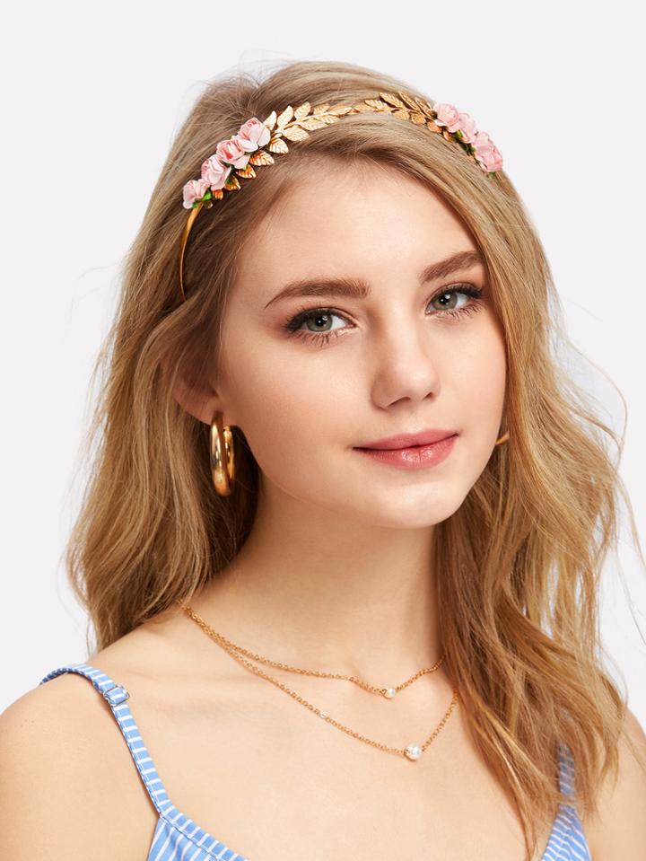 Shein Rose Decorated Headband