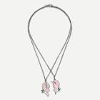 Shein Heart Pendant Chain Necklace 2pcs