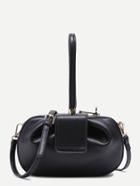 Shein Black Pumpkin Design Pu Handbag With Strap