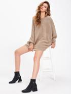 Shein Dolman Sleeve Textured Jumper