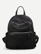 Shein Pocket Front Satchel Backpack