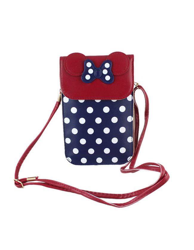 Shein Navyblue Cute Pu Leather Card Bag