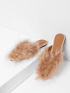 Shein Faux Fur Decorated Flats