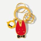 Shein Chick & Fox Ring Keychain