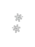 Shein Christmas Hollow Snowflakes Design Stud Earrings