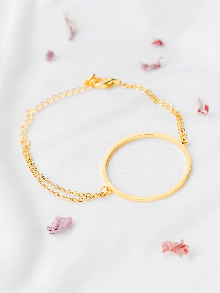 Shein Gold Ring Design Chain Bracelet