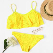 Shein Plus Hollow-out Bikini Set