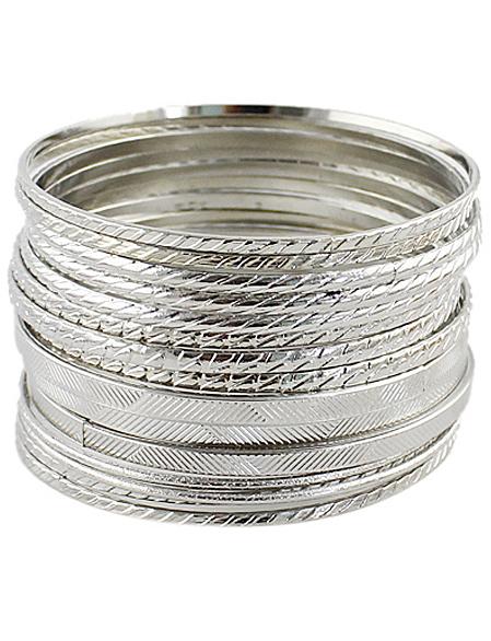 Shein Fashion Silver Multilayers Bracelet