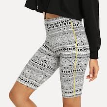 Shein Contrast Binding Geo Cycling Shorts