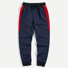 Shein Men Color Block Tapered Sweatpants
