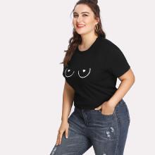 Shein Plus Graphic Print Tee
