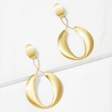Shein Flat Metal Hoop Earrings