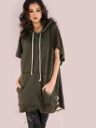 Shein Oversized Grunge Hoodie Olive