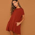 Shein Pocket Side Trapeze Dress