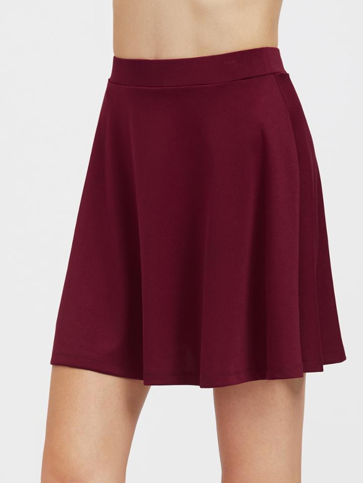 Shein Elastic Band Waist Flowy Skirt