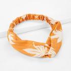Shein Maple Leaves Striped Headband