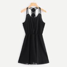 Shein Strappy Detail Skater Dress