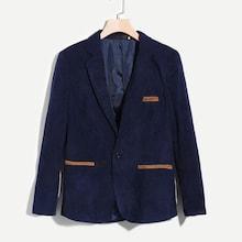Shein Men Pocket Detail Corduroy Blazer
