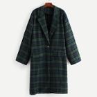 Shein Plus Plaid Long Coat