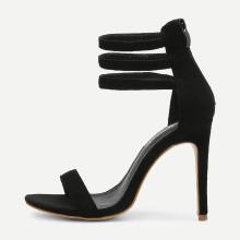 Shein Strappy Design Suede High Heels