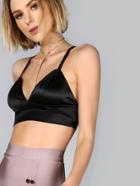 Shein Strappy Back Triangle Plunge Cami Top
