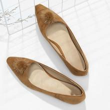 Shein Contrast Pom Pom Ballet Flats