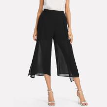 Shein Tiered Sheer Wide Leg Pants
