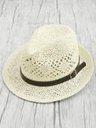 Shein Buckle Band Fedora Straw Hat