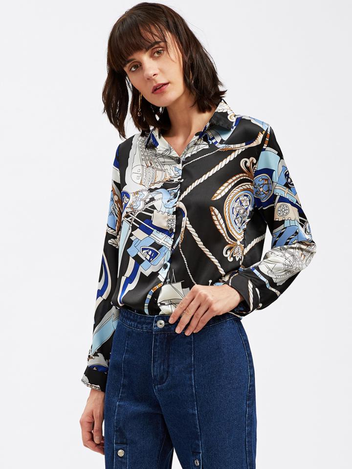 Shein Allover Printed Random Shirt