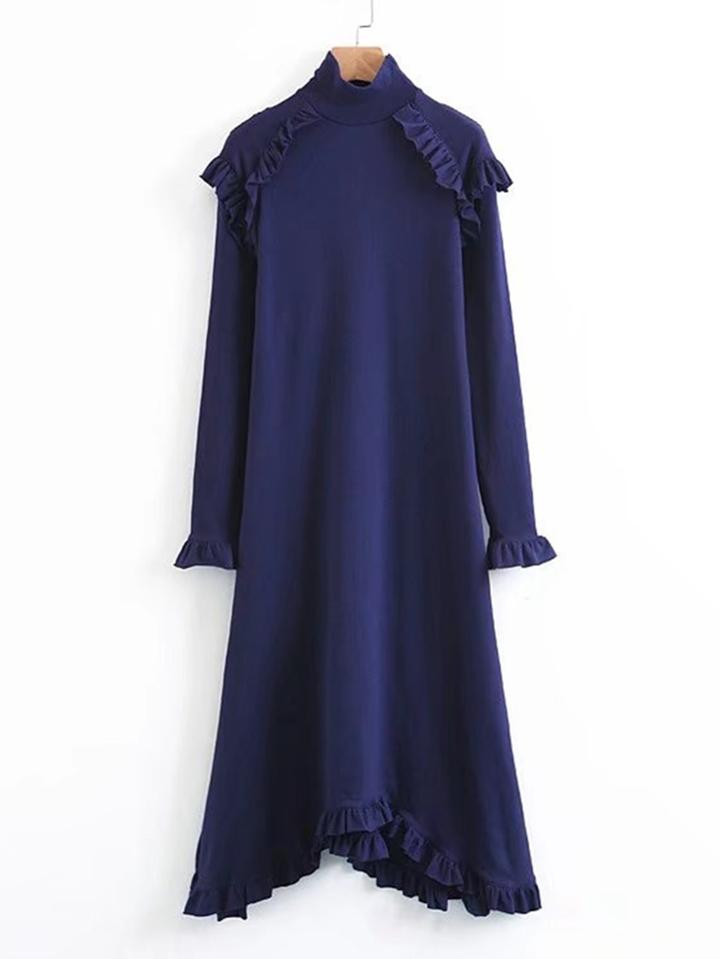 Shein Frill Trim Swing Dress