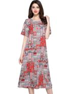 Shein All Over Printed Shift Dress