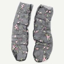 Shein Embroidered Flower Mesh Slouch Socks