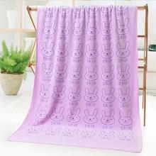 Shein Rabbit Embroidery Bath Towel
