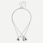 Shein Girls Animal Pendant Temperature-changing Necklace 2pcs