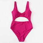 Shein Knot Front Cutout Swimsuit