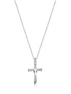 Shein Rhinestone Cross Pendant Necklace
