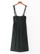 Shein Wide Leg Pants With Strap