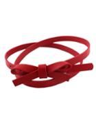Shein Red Pu Leather Thin Candy Belt