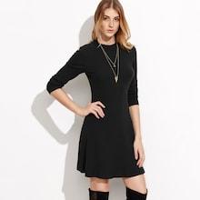 Shein Ribbed Knit Long Sleeve Dress