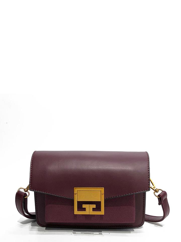 Shein Metal Detail Flap Pu Bag