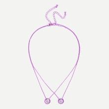 Shein Ring Pendant Necklace 2pcs