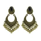 Shein At-gold Vintage Beads Geometric Dangle Earrings