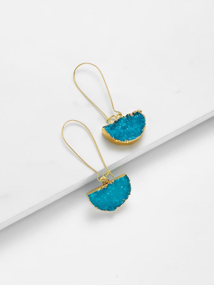 Shein Half Circle Design Drop Earrings