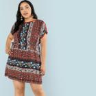 Shein Plus Tribal Print Tunic Dress